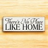 Slickblue No Place Like Home Sign, 3.5x10 Rustic Pine Wood Plaque, Multiple Color Options, Hanging or Shelf - 3 of 3