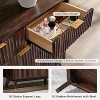 54" Wide Modern 7 Drawer Fluted Dresser with Faux Marble Top & Curved Profile, Dresser TV Stand, Wood Drawer Organizer for Bedroom - 4 of 4