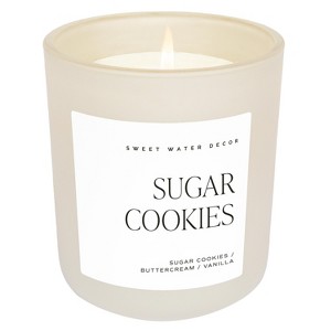 Sweet Water Decor Sugar Cookies 15oz Tan Matte Jar Soy Candle - 1 of 3
