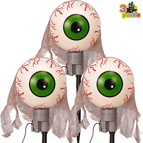 Halloween Pathway Lights Animated Eyeball Decorations, 3 Pack : Target