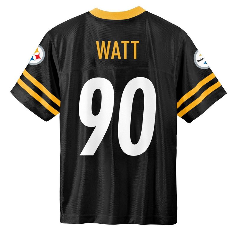 NFL Pittsburgh Steelers Boys' Short Sleeve Watt Jersey, 3 of 4