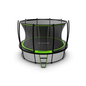 JumpFlex HERO 12' Round Trampoline with Safety Net Enclosure and