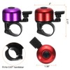 Unique Bargains Aluminum Loud Crisp Clear Sound Mini Bicycle Bells 2 Pcs - 2 of 4