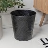 happimess Axel Modern Minimalist Hammered Steel 2-Gallon Wastebasket - 2 of 4