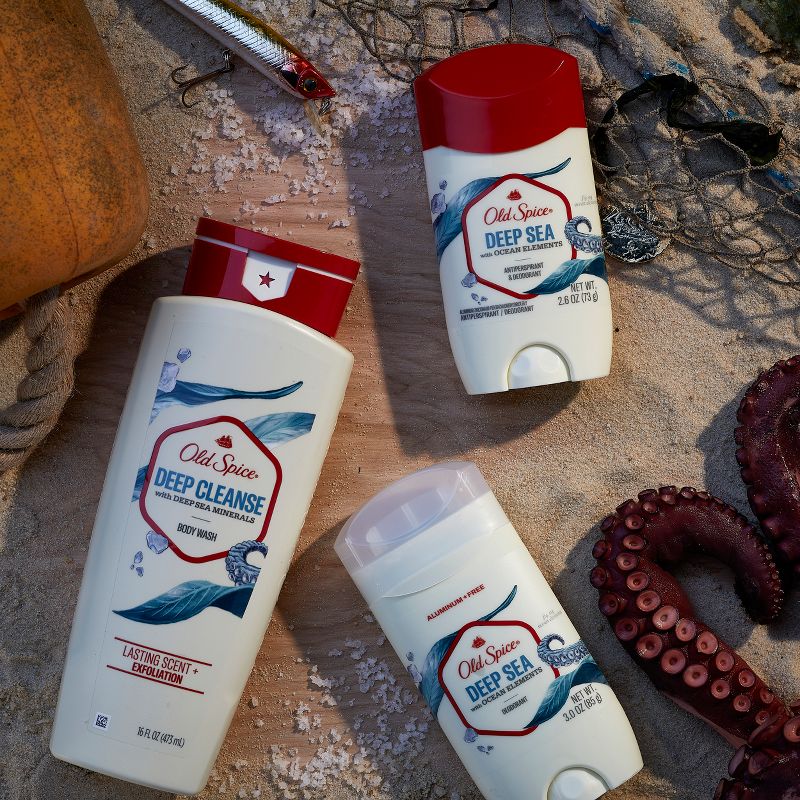 Old Spice Invisible Solid Antiperspirant Deodorant for Men - Deep Sea - Sea Mineral Scent - 2.6oz/2pk, 4 of 9