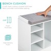 Best Choice Products 46in Shoe Storage Organization Rack Bench for Entryway, Bedroom w/ Padded Seat, 10 Cubbies - 4 of 4