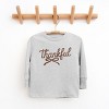 Thankful Coquette Distressed - Toddler Long Sleeve Graphic Tee and Youth Long Sleeve Graphic T-Shirt - 2 of 3