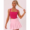 Allegra K Women's Party Sleeveless Lace-up Clubwear Crop Bustier Corset Tops - 3 of 4
