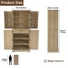 71.65" Tall Kitchen Pantry Cabinet, Freestanding Cupboard Storage Cabinet with Doors, Sideboard Buffet Cabinet for Kitchen Dining Room Bathroom - 3 of 4