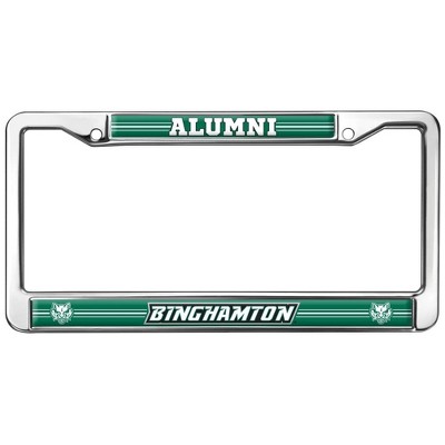 Binghamton University Alumni Logo Full Size Standard License Plate Metal Frame