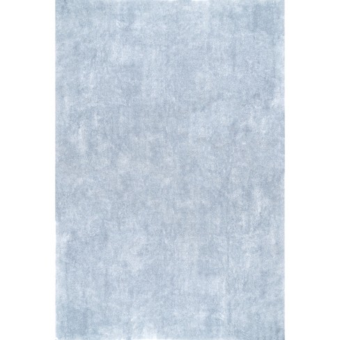 Loni Solid Machine Washable Shag Area Rug  Light grey rug, Shag area rug,  Area rugs