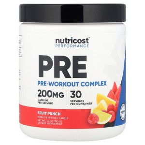 Nutricost Performance, Pre-Workout Complex, Fruit Punch, 14 oz (393 g) - 1 of 2