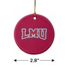 Loyola Marymount University Primary Logo Porcelain Holiday Christmas Tree Ornament - 3 of 4