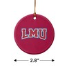 Loyola Marymount University Primary Logo Porcelain Holiday Christmas Tree Ornament - image 3 of 4