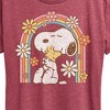 Women's - Peanuts - Retro Flower Rainbow Short Sleeve Graphic T-Shirt - 2 of 4