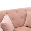 CAINAS 3-in-1 Convertible Accent Chair Bed with Adjustable Back&2 Pillows,Luxury Velvet Armchair Chaise Lounge for Living Room&Bedroom - 2 of 4