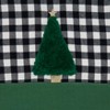 Saro Lifestyle Buffalo Plaid Tree Runner, Green, 16" x 72" - 3 of 4
