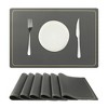 Unique Bargains Dining Room Heat Resistant Modern Faux Leather Placemats 18 x 12 Inches 6 Pcs - 3 of 4