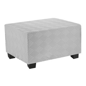 Unique Bargains  Elastic Furniture Protector Stretch Foot Stool Cover for Living Room Bedroom 1 Pc - 1 of 4