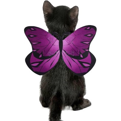 Pet Cat Bat Wings for Halloween Party Decoration, Puppy Collar Leads Cosplay Bat Costume,Cute Puppy Cat Dress Up Accessories
