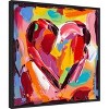 Amanti Art Colorful Expressions I (Heart) by Carolee Vitaletti Canvas Wall Art Print Framed 22 x 22-in. - 3 of 4