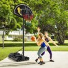 Safstar 4.25-10FT Portable Adjustable Basketball Goal Hoop System w/2 Nets Fillable Base - 4 of 4