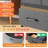 BestMassage 5/8/9-Drawer Fabric Dresser with Wood Top Versatile Storage Cabinet Organizer with Steel Frame - 4 of 4