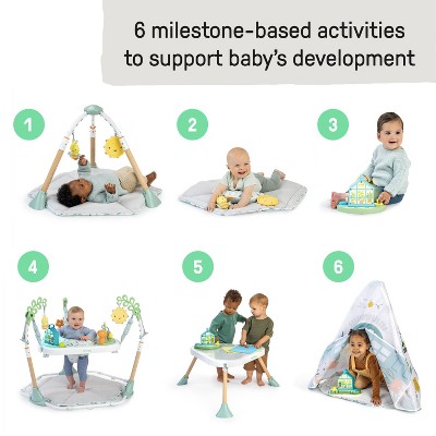 Tummy-to-Toes 6-in-1 Milestones Center with Adjustable Height and Music