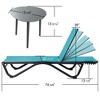 Kozyard Patio Chaise Lounge Chair Full Aluminum Reclining Adjustable Chair for Poolside Sunbathing Beach, - 3 of 4