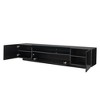 CAVINAS TV Stand Modern Large TV Cabinet with Storage Drawers Entertainment Center with Lights for Living Room, Black - 3 of 4