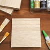 Bright Creations 15 Pack Unfinished Wood Squares Cutout Tiles for Crafts, Engraving, Wood Burning, 3x3 in