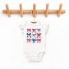 The Juniper Shop Coquette Bow Chart Stars And Stripes Flutter Sleeve Bodysuit - 3 of 4