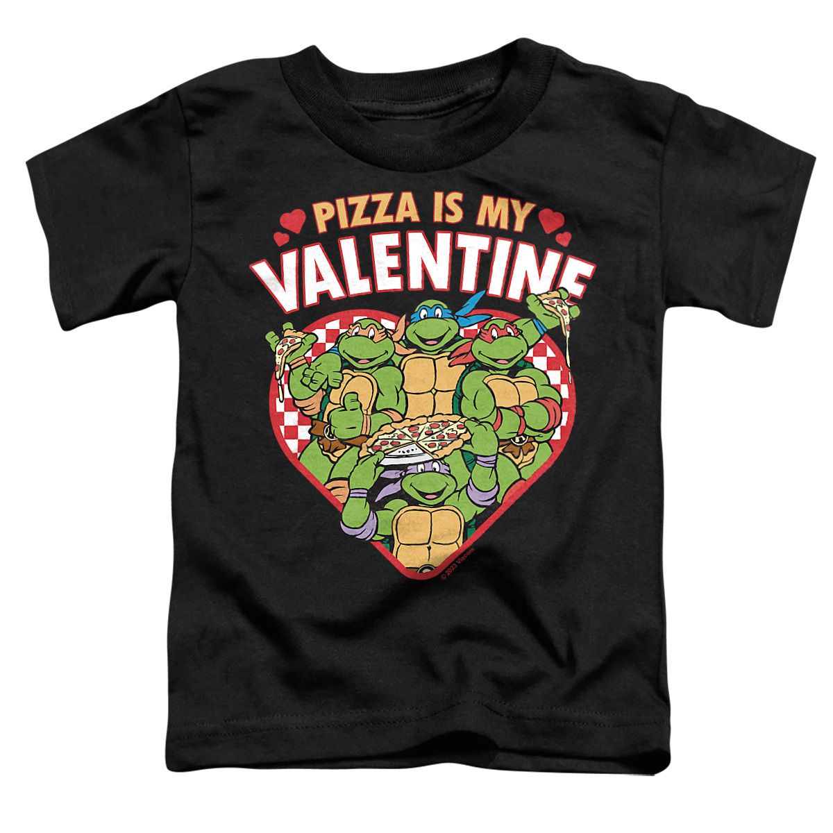 Toddler Boys' Teenage Mutant Ninja Turtles Pizza Is My Valentine T-Shirt