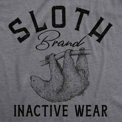 Мужские футболки Crazy Dog T-Shirts, Inc. Mens Funny T Shirts Sloth Brand Inactive Wear Sarcastic Animal Graphic Tee - Crazy Dog Men's T Shirt for Animal Lovers Dark Grey XXL — фото 2