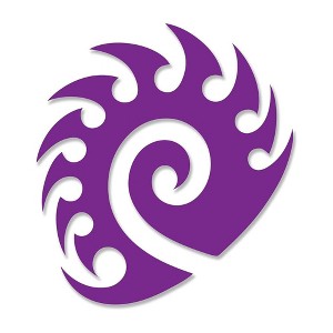 JINX Inc. StarCraft II 5"x5" Die Cut Vinyl Decal Sticker: Zerg, Purple - 1 of 3
