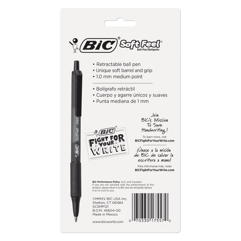 BIC Retractable Ballpoint Pen, 12ct - Black, 6 of 7