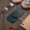 Insten 2-Pack Case For MagSafe Charger Pad, Protective Soft TPU Cover (Charger Not Included) Clear & Black - 2 of 4