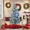 Aghana Digitals 6ft Pre-lit Christmas Tree with 39 Auto-Color LED Lights, 220 Flocked Lifelike - 2 of 4