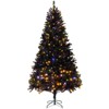 GOTGELIF Pre-Lit Stunning Holiday Tree Black 7.5Ft Christmas Tree with Twinkling Lights Xmas Decoration - 2 of 4