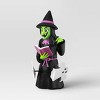 16.14" Light and Sound Witch Figural Halloween Decorative Prop Black - Hyde and EEK! Boutique™ - 3 of 3