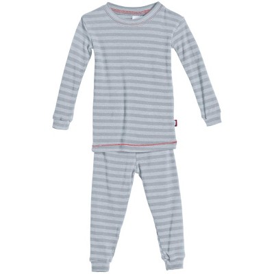 City Threads Usa-made Striped Boys And Girls Soft Pajama Set | Concrete ...