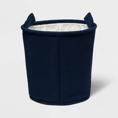 Blue children's storage basket for baby essentials