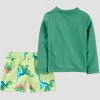 Carter's Just One You&#174 Toddler Boys' Long Sleeve Dino Rash Guard Swimsuit Sets - Green - 2 of 4