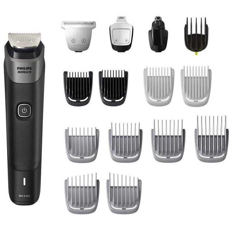 Philips Norelco Series 5000 Multigroom Men&#39;s Rechargeable Electric Trimmer - MG5910/49 - 18pc, 1 of 19