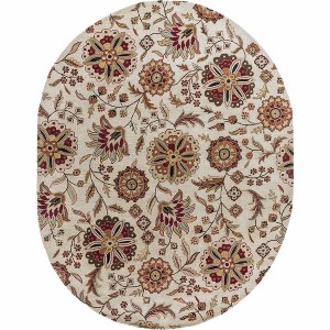 Hauteloom Heaters Black Floral Wool Carpet - 1 of 4