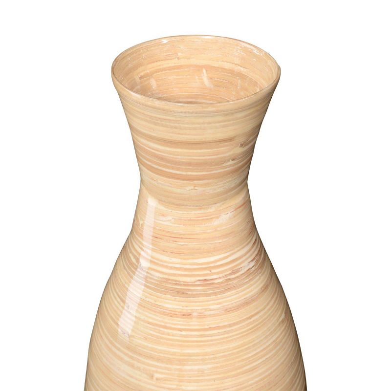Villacera Handcrafted 20-Inch-Tall Sustainable Bamboo Floor Vase, 3 of 8