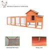 Kumasinova 122" Large Wooden Chicken Coop with Nesting Boxes,Outdoor Poultry Cage with Wire Fencing,Spacious Chicken House for Hens - 4 of 4