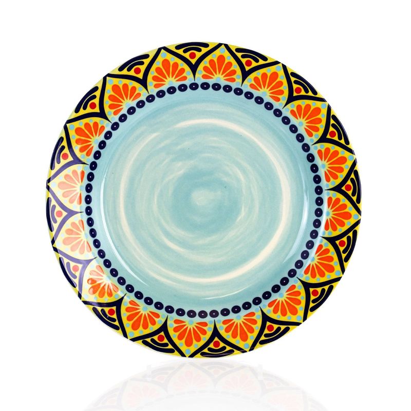 16pc Stoneware Kaleidoscope Dinnerware Set - Elama, 5 of 10