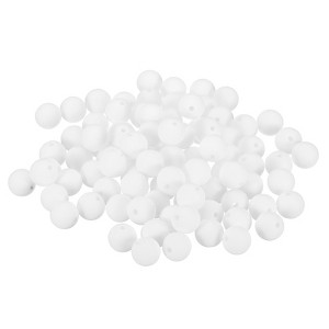 Unique Bargains Smooth Bulk  Silicone Beads for Keychain Jewelry Making 100 Pcs - 1 of 4