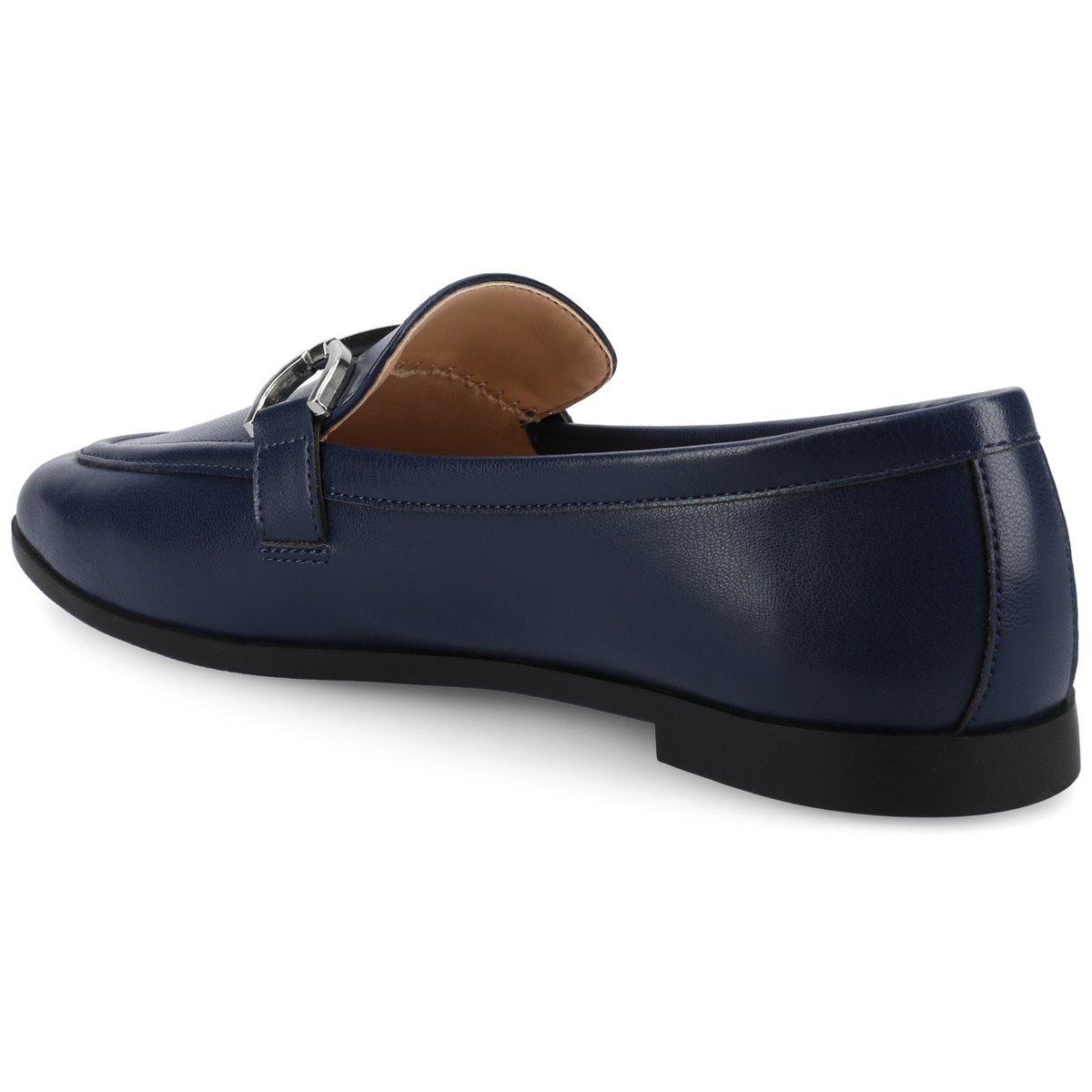 Женские платья Journee Collection Journee Women's Mizza Medium and Wide Width Dress Flats, Navy 8 — фото 7